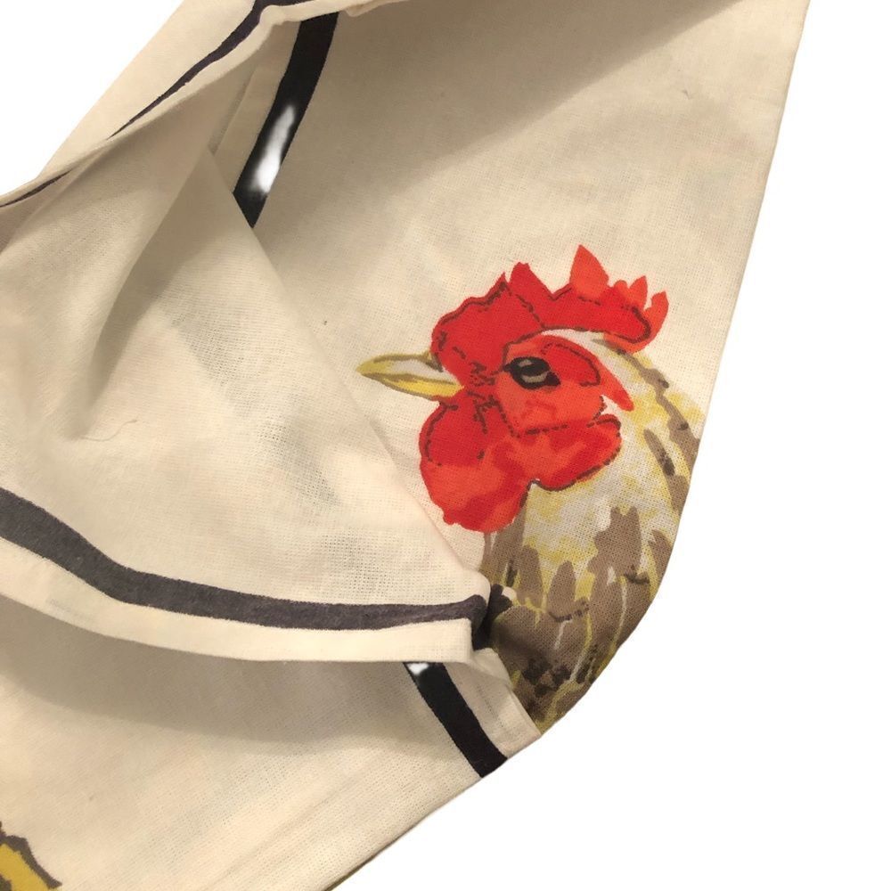 Mahogany Flour Sack (2pk) Hand Screen Printed Kitchen Towel Set -Rooster pack … - Picture 4 of 6